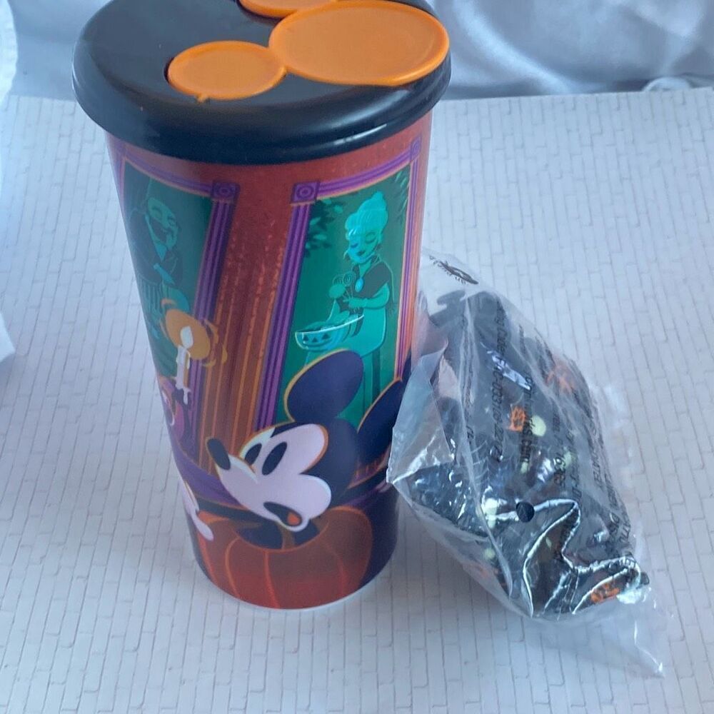Disney Parks Halloween 2022 Haunted Mansion Micky and Minnie Tumbler